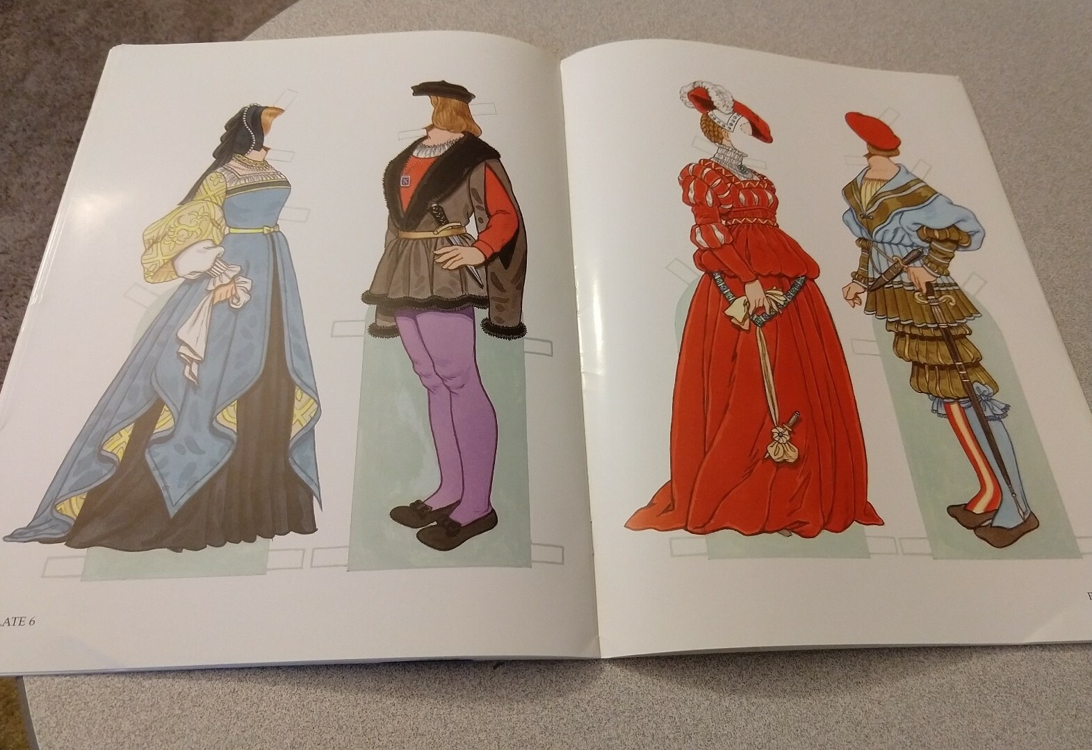 renaissance paper dolls