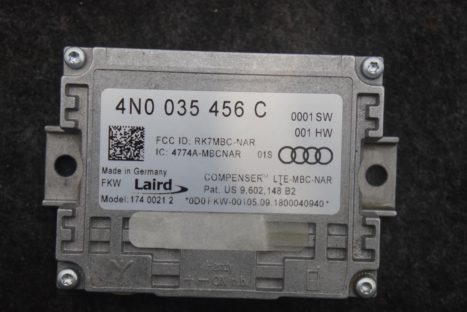 Antenna Amplifier Communication Control Module 4N0035456C Lamborghini Urus 2019