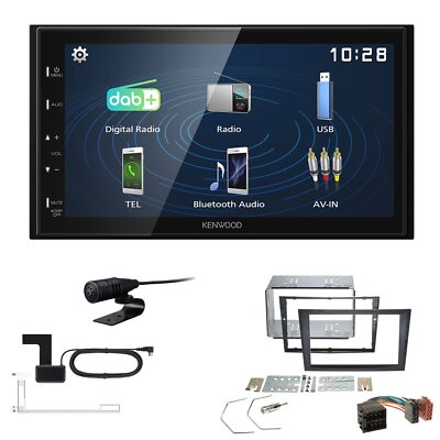 Kenwood DMX129DAB   Autoradio für Renault Trafic II 2001-2010 schwarz