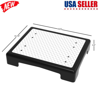 Step Stool Adjustable Platform Stepping Slip-Resistant Rugged Indoor Outdoor NEW