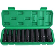 1/2 Drive Deep Impact Socket Set Metric 10 Pi...