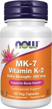 NOW Foods MK-7 Vitamin K2 Extra Strength Vitamin, 60 Capsules