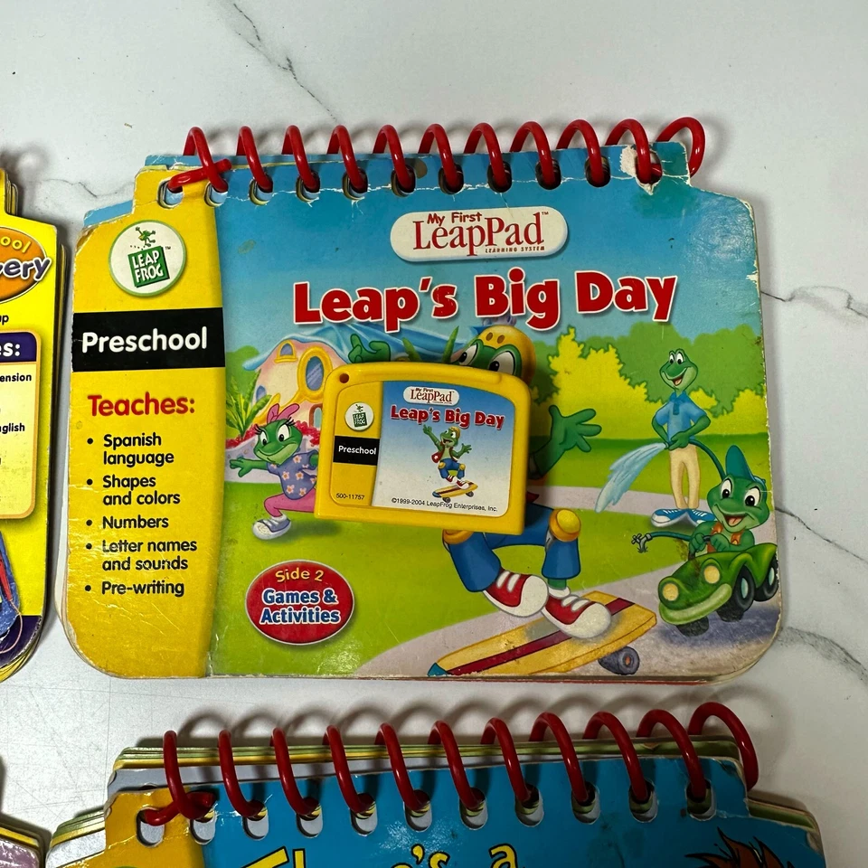 My First Leap Pad Game & Book Lot Of 6 Games And 8 Books Dora Leap Princess Seus - Image 3 of 4