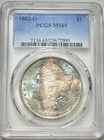 Morgan Silver Dollar 1882 O PCGS MS 65 Uncirculated 90% Silver $1 Coin