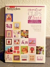 Creative Clips  Fonts For Home, Family,  Pets Windows or Mac  LN