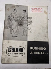 LEBLOND LATHES INSTRUCTION MANUAL PARTS LIST BOOK CATALOG RUNNING A REGAL