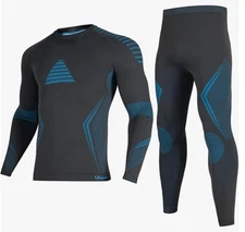 UNIQUEBELLA Mens Thermal Underwear Set Long Sleeve Top Long Johns Size M