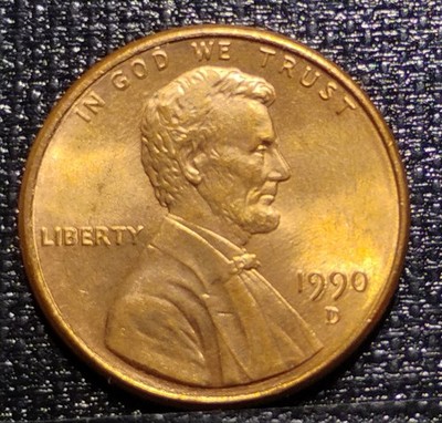 1990-D to 1999-D Lincoln Penny Decade Set (10 Coins) - Transitional & Error Set