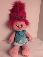 BUILD-A-BEAR DREAMWORKS Troll "Poppy" Plush 23" Stuffed Animal Bright Pink