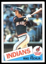 Mike Fischlin 1985 Topps #41 Indians MLB READ FREE SHIPPING AutographDen