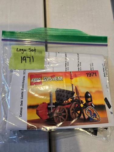 Lego Castle 1971 - Black Knight's Battering Ram - COMPLETE with instructions