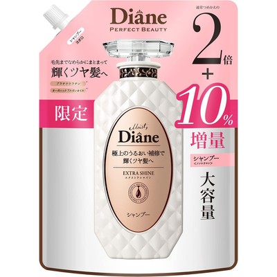 Diane Perfect Beauty Extra Shine Shampoo (Shiny Hair) Refill, 726ml