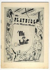 Playbill  ME &amp; Juliet  1953 Shirley  Maclaine MacClain Ray Walston 