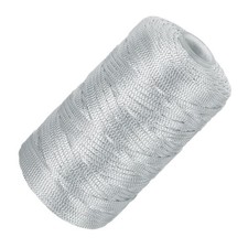 Nylon String Cord 1.5mm x 218Yards Rope Braided Thread Beading Cord,Light Gray