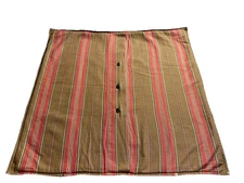 Nautica Seaward 26x25 Dark Denim Pillow Sham, One, Reverse Stripe Euro Pillow