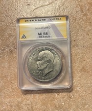 1971 d eisenhower dollar AU-58 details, excellent year for this coin!!
