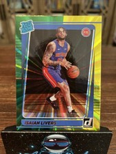 2021 Panini Donruss - Rated Rookie Isaiah Livers Holo Green & Yellow Laser (RC)