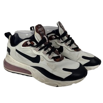 Nike Air Max 270 React Tortoise Shell White Black & Pink Women's Size 6 Sneakers