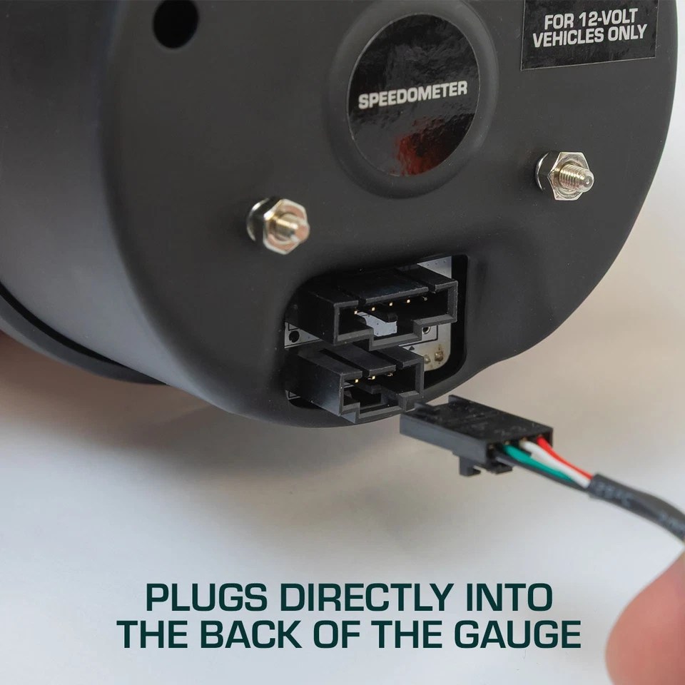 GlowShift Tinted 7 Color 100 MPH In-Dash GPS Speedometer Gauge Kit 85mm 3-3/8" - Image 3 of 4