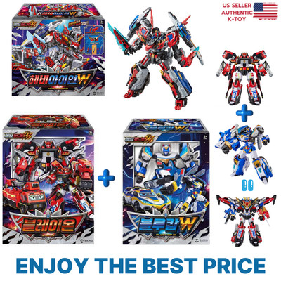 Metal Cardbot W HEAVY IRON + BLAION & BLUE COP W Grand Blue Leon Transform Robot