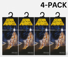 STAR WARS Mens Crew Socks Darth Vader A New Hope 8 Pairs 4 Pack Size 6.5 12 NEW