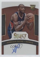 2014 Panini Select Rookie Signatures Copper Prizm 24/49 Adreian Payne Auto w5c