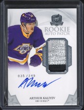 2020-21 Upper Deck The Cup #165 Arthur Kaliyev Rookie Auto Patch #/249