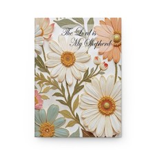 The Lord is My Shephard Hardcover Journal Matte, Christian Prayer Notebook