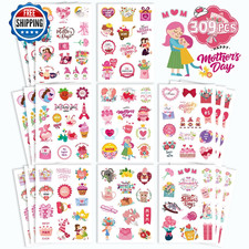 309PCS Happy Mother's Day Stickers, Mom Gift Cards, Labels, Decorations