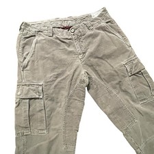 Brunello Cucinelli Cargo Pants Mens 32x30 Gray Corduroy Twill Pockets Slim Italy