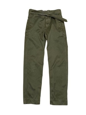 Isabel Marant Olive Green Utility Pants Size 36 Cotton Military Style Cargo