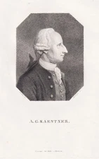 Abraham Gotthelf Kästner Astronom Mathematician Portrait Engraving 1820