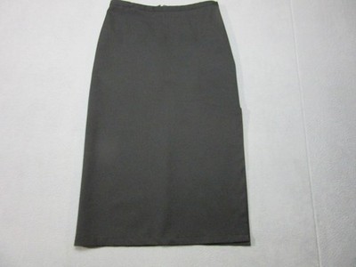 H&M Skirt Womens 4 Black Stretch Twill Midi Straight Pencil Back Zip Work Office