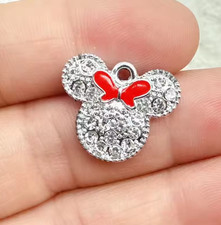 Lot Cartoon mickey charm Pendant DIY bracelet earring Jewelry Making