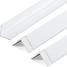 Sasylvia 5 Pcs Wall Corner Protector Guards, Vinyl 1-1/8 x 48 Inches Corner Trim