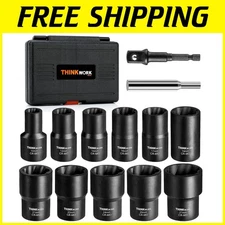 Bolt Extractor Set 1/2" Drive - 13 Pcs