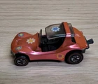 Vtg 1969 Sand Crab Dune Buggy Hot Wheels Redline Diecast Car Pink Black Interior