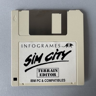 Sim City Terrain Editor Infogrames Computerspiel für IBM PC auf 3,5'' Diskette
