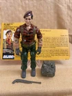 1988 GI Joe  Tiger Force FLINT  v2 Figure 100% Complete w/ File Card - Read