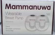 Mammanuwa S32 Wearable Breast Pump Hands-Free 2 Pieces Sealed New