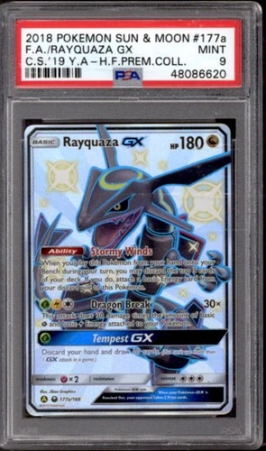 Pokemon Celestial Storm Promo Rayquaza GX 177a/168 PSA 9