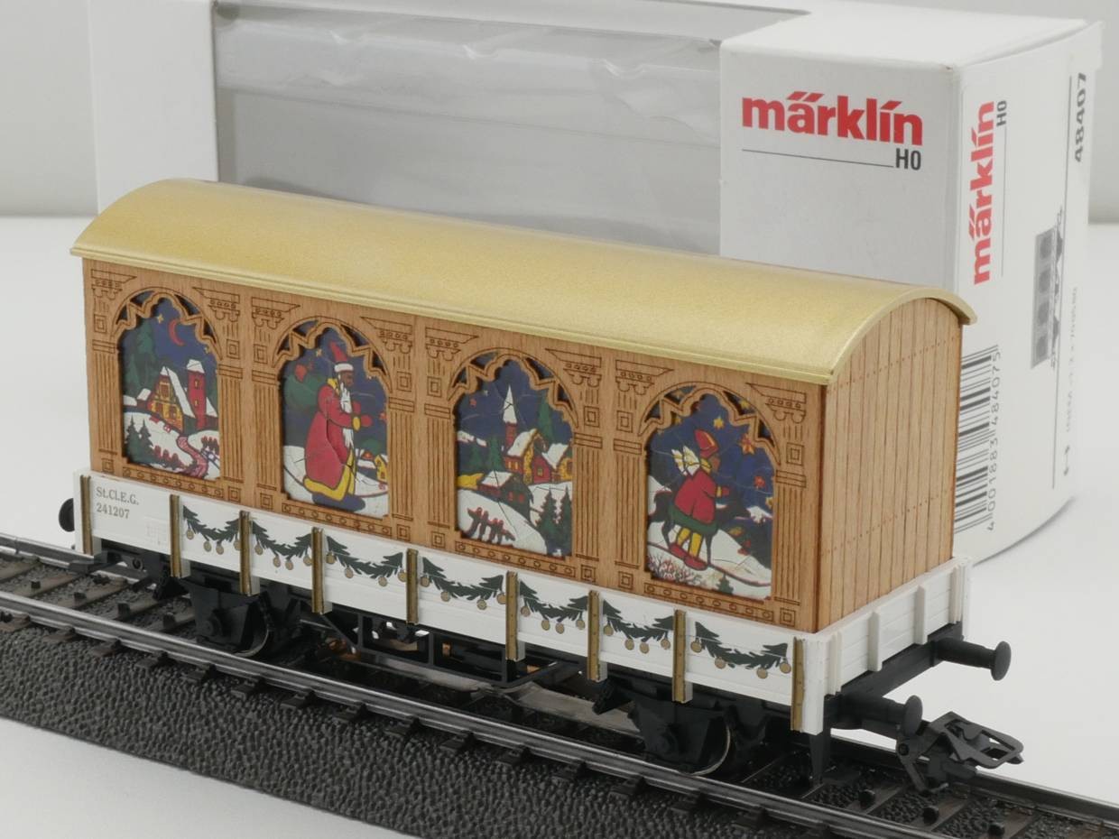 Märklin 48407 Christmas Car 2007 Lighting AC Mint! OVP BL 1705-15-57