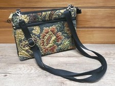 Women  s Danny K Beverly Hills Ca. Crossbody Tapestry Floral Handbag Purse