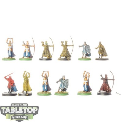HdR Figuren - Gut - 12x Warriors of the Last Alliance - teilweise bemalt