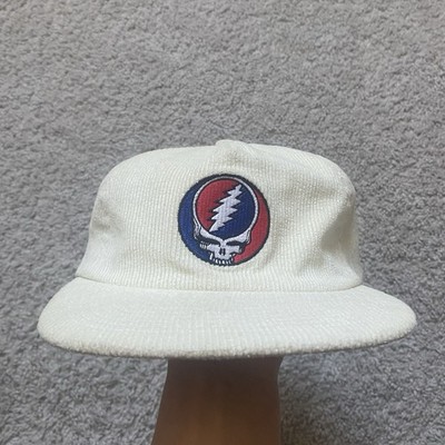 Grateful Dead Corduroy SnapBack Hat Cream Teton Gravity Steal your Face