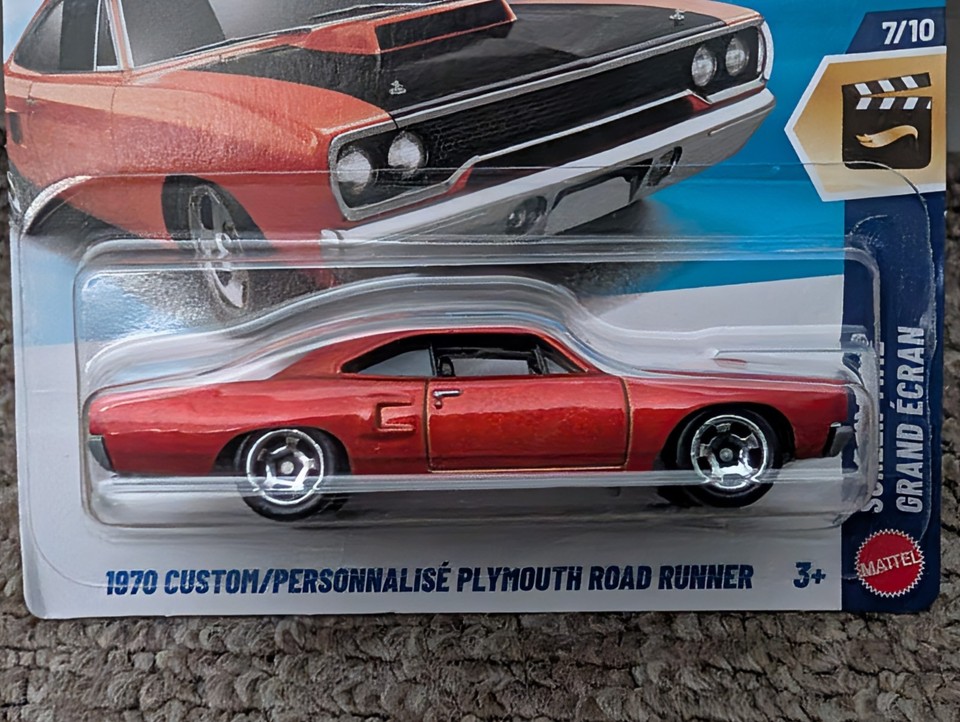 Hot Wheels Screen Time Fast & Furious 1970 Custom Plymouth Road Runner ...