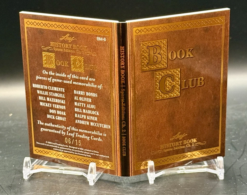 Leaf History Sports Capítulo 2 2025 - Club de lectura #BM-6 juego usado memoria/15 bonos Foto 2 de 2