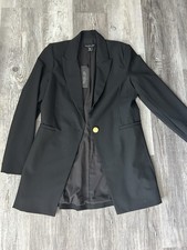 NWT Black Blazer Rachel Zoe. Size S, golden button