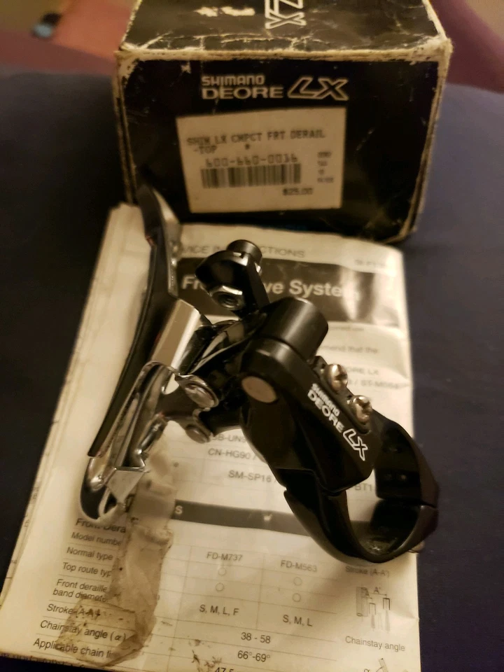 Vintage Shimano Deore LX FD-M563 Front Derailleur 28.6 mm Top Pull MTB 90s - Image 4 of 4