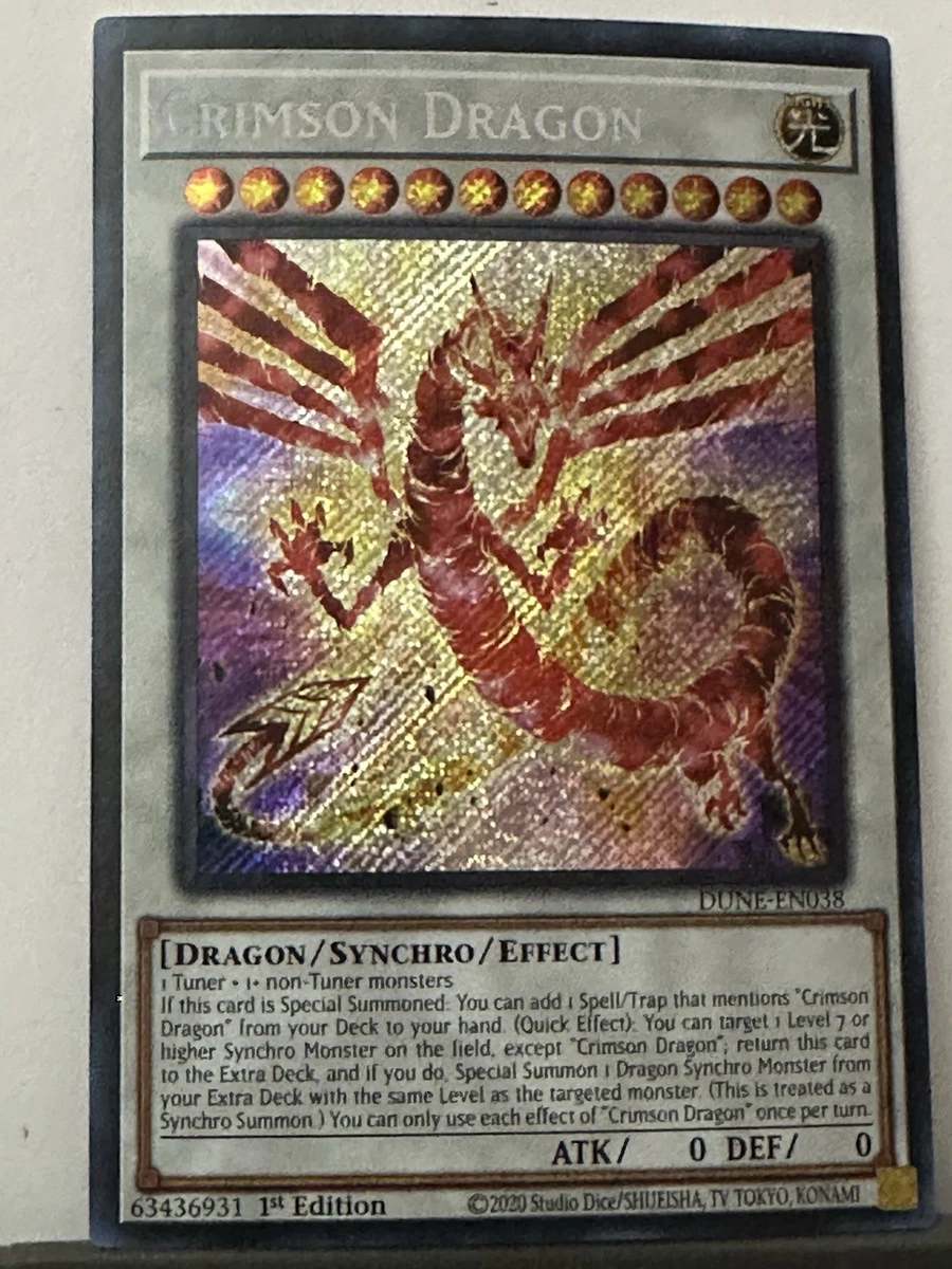 Crimson Dragon DUNE-EN038 Duelist Nexus for sale | eBay